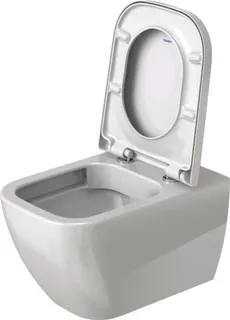Duravit Wand-WC Happy D.2 540 mm Tiefspüler, rimless, Durafix, weiß – Bild 3