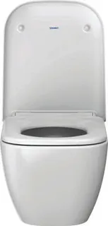 Duravit Wand-WC Happy D.2 540 mm Tiefspüler, rimless, Durafix, weiß – Bild 4