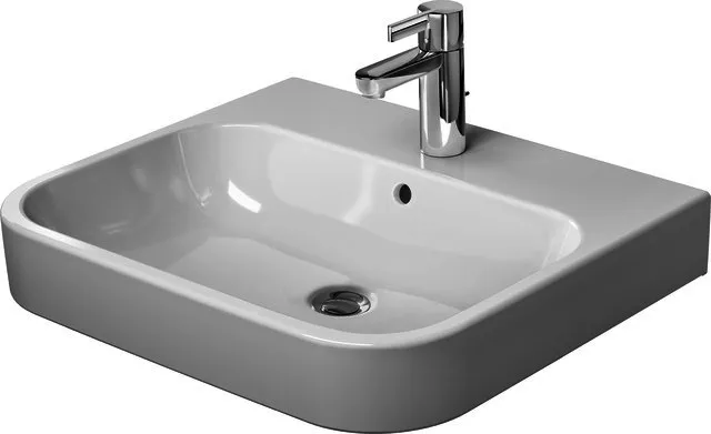 Duravit Möbelwaschtisch Happy D.2 600 mm mit ÜL, mit HLB, 1 HL geschl., WG
