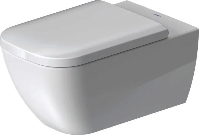 Duravit Wand-WC Happy D.2 620 mm Tiefspüler, rimless, Durafix, weiß