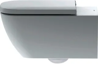 Duravit Wand-WC Happy D.2 620 mm Tiefspüler, rimless, Durafix, weiß – Bild 3