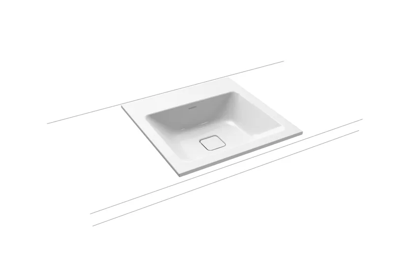 Kaldewei WB CONO EINBAUWASCHTISCH Mod.3075,500 x500mm,alpinweiß,Perl-Effekt,AD,oÜL