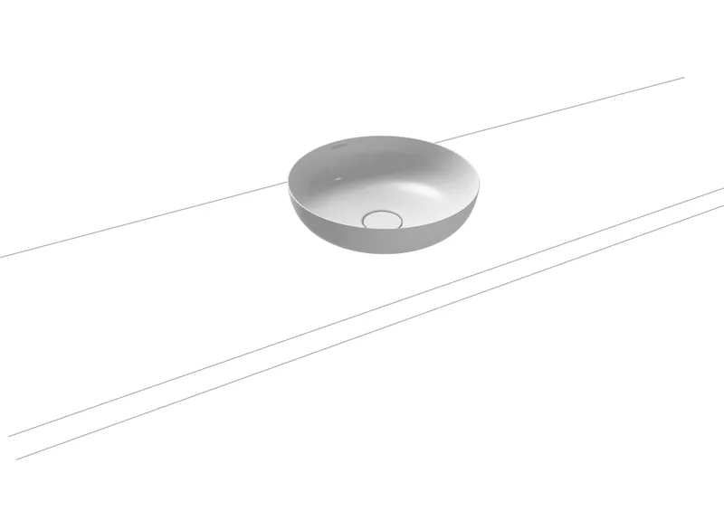 Kaldewei WB MIENA WASCHTISCH-SCHALE Mod.3181,d :380mm,alpinweiß,Perl-Effekt,oÜL