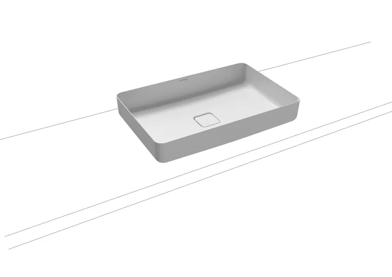 Kaldewei WB MIENA WASCHTISCH-SCHALE Mod.3185, 580x380mm,alpinweiß,Perl-Effekt,oÜL