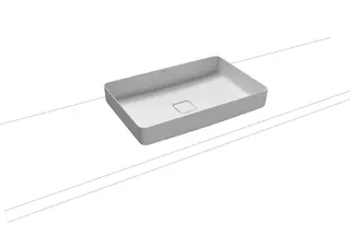 Kaldewei WB MIENA WASCHTISCH-SCHALE Mod.3185, 580x380mm,alpinweiß matt,PEFF,oÜL
