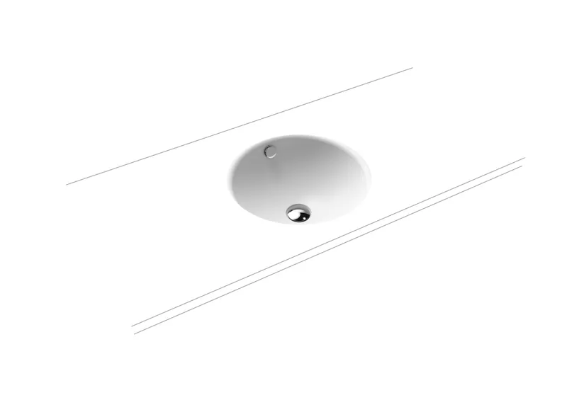Kaldewei WB CLASSIC UNTERBAUWASCHTISCH Mod. 3183,d:432mm,alpwm,PEFF,AD,mÜL,chr