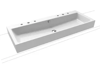 Kaldewei WB PURO Mod.3168-D,1200x460mm,alpwe, PEFF,AD,m. 2x3HL,mÜL,chr
