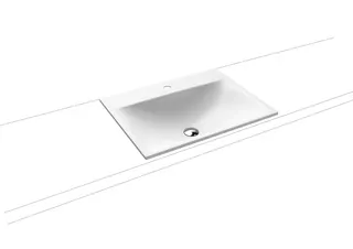 Kaldewei WB SILENIO EINBAUWASCHTISCH Mod.3037, 600x460mm,alpwm,PEFF,AD,m. 1HL,oÜL