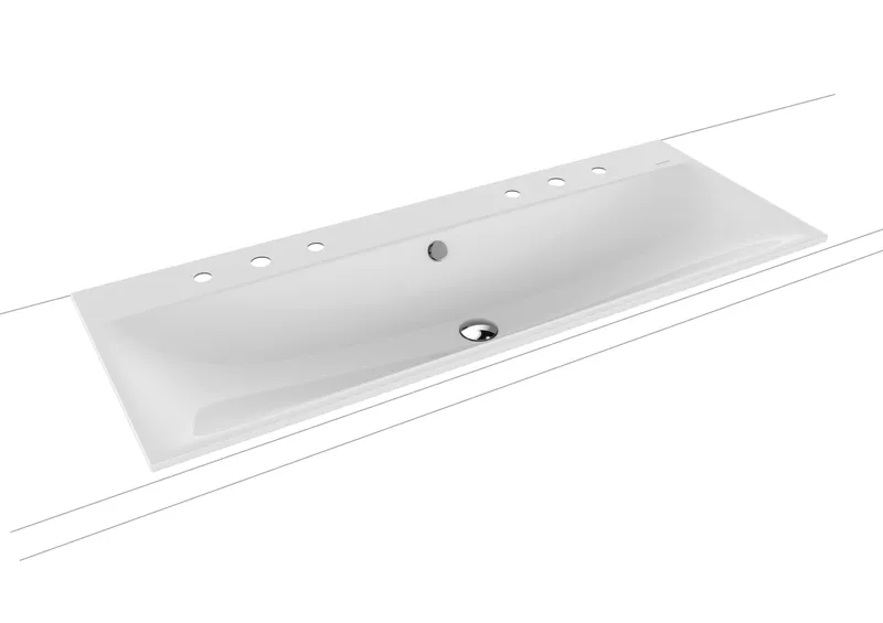 Kaldewei WB SILENIO Mod.3039-D,1200x460mm, alpwe,PEFF,AD,m. 2x3HL,mÜL,chr