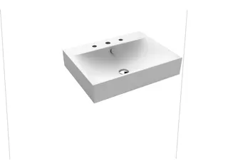 Kaldewei WB SILENIO WANDWASCHTISCH Mod.3044, 600x460mm,alpwm,PEFF,AD,m. 3HL,mÜL,chr