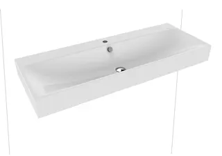 Kaldewei WB SILENIO WANDWASCHTISCH Mod.3046, 1200x460mm,alpwe,PEFF,AD,m. 1HL,mÜL,chr