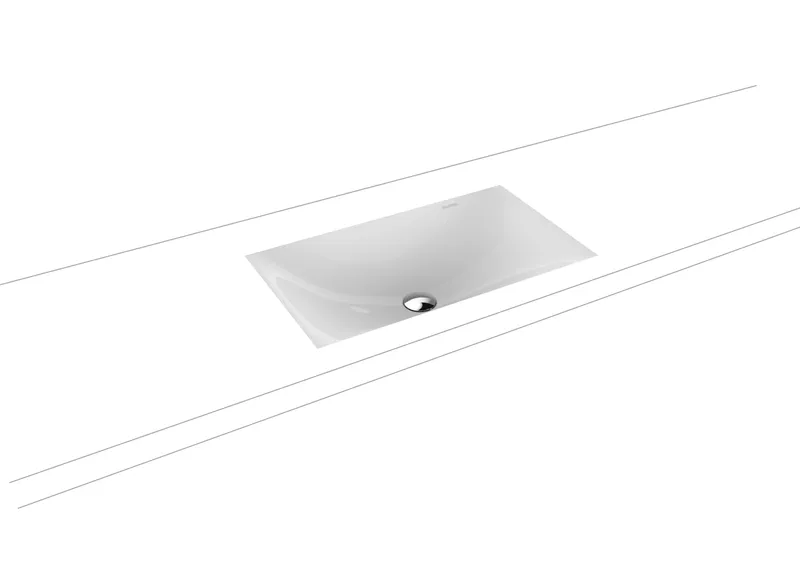 Kaldewei WB SILENIO UNTERBAUWASCHTISCH Mod. 3047,634x391mm,alpinweiß,PEFF,AD,oÜL