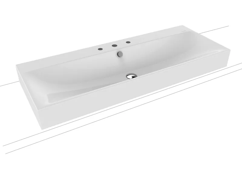 Kaldewei WB SILENIO Mod.3049-D,1200x460mm, alpwe,PEFF,AD,m. 3HL,mÜL,chr