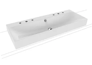 Kaldewei WB SILENIO Mod.3049-D,1200x460mm, alpwe,PEFF,AD,m. 2x3HL,mÜL,chr