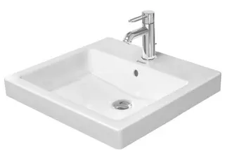 Duravit Einbauwaschtisch Vero 500 mm EB v.oben, m.ÜL, m.HLB, 1 HL, weiß