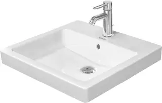 Duravit Einbauwaschtisch Vero 500 mm EB v.oben, m.ÜL, m.HLB, 1 HL, weiß – Bild 2