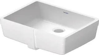 Duravit Einbauwaschtisch Vero 430 mm EB v.unten, m.ÜL, o.HLB, weiß – Bild 2