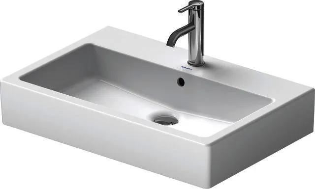 Duravit Waschtisch Vero 700 mm mit ÜL, mit HLB, 1 HL, weiß