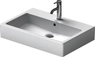 Duravit Waschtisch Vero 700 mm m.ÜL, m.HLB, 1 HL, geschl., weiß WG