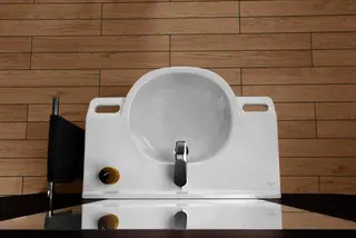 Villeroy & Boch Waschbecken ViCare 810x560mm Oval 1HL. mit Überlauf Weiß Alpin – Bild 4