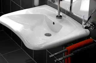 Villeroy & Boch Waschbecken ViCare 600x490mm Rechteck 1HL. mit Überlauf Weiß Alpin – Bild 4