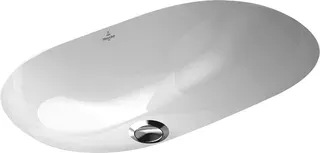 Villeroy & Boch Unterbauwaschbecken O.novo 600x350mm Oval mit Überlauf Weiß Alpin