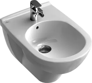 VB Bidet O.novo 560x360x320mm Oval wandhängend Weiß Alpin CeramicPlus