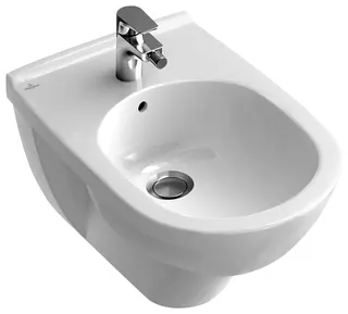 Villeroy & Boch Bidet O.novo 560x360x320mm Oval wandhängend Weiß Alpin CeramicPlus – Bild 2