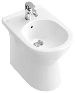 Villeroy & Boch Bidet O.novo 560x360x320mm Oval bodenstehend Weiß Alpin – Bild 2