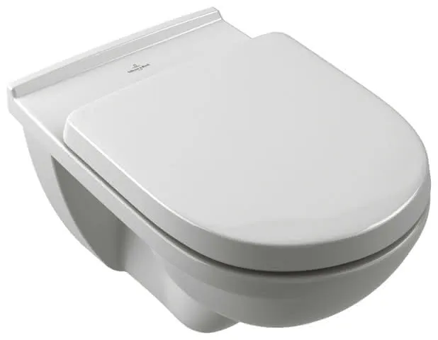 Villeroy & Boch Tiefspül-WC O.novo 360x560x350mm Oval wandhängend Abgang waagerecht Weiß Alpin