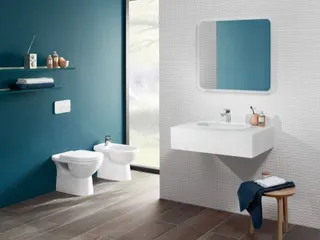 Villeroy & Boch Tiefspül-WC O.novo 360x560x400mm ov bodenst. Abgang waagerecht Weiß Alpin – Bild 3