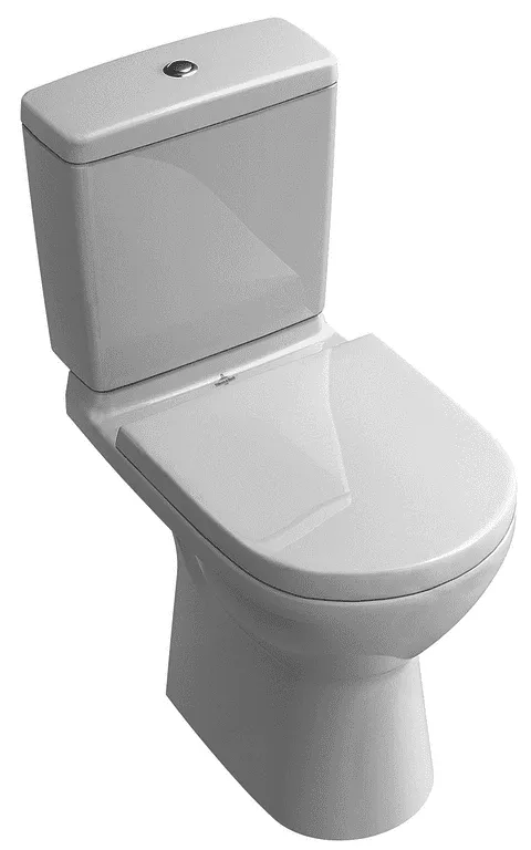 Villeroy & Boch Tiefspül-WCKombi O.novo 360x650x400mm ov bodenst. Abg. senkr. Weiß Alpin