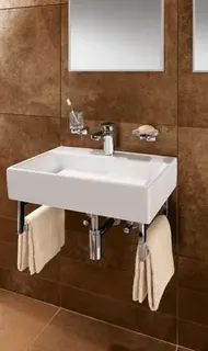 Villeroy & Boch Handtuchhalter Memento 370x20x140mm Edelstahl Hochglanz poliert – Bild 3
