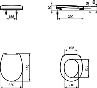 Ideal Standard Kinder-WC-Sitz Contour 21, Blau – Bild 4