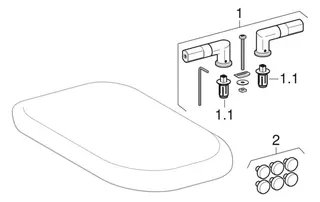 Geberit Era WC-Sitz, weiß Scharniere verchromt mit Absenkautomatik – Bild 3