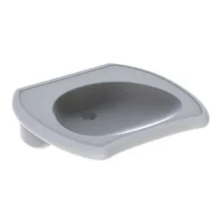 Geberit Vitalis Waschtisch, barrierefrei, 65x60cm ohne Hahnloch, ohne Überlauf, weiß – Bild 2