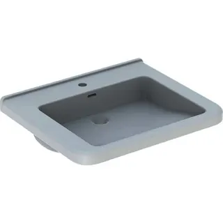 Geberit Renova Comfort Square Waschtisch barrierefrei 65x55cm, mit Hahnloch, mit Überlauf, weiß – Bild 2