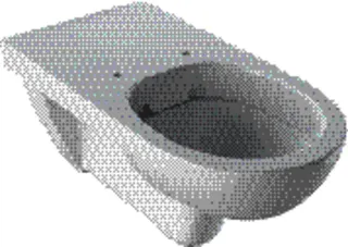 GE Renova Comfort Wand-WC Tiefspüler Rimfree, Ausld. 70cm, weiß