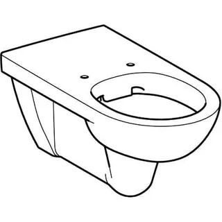 Geberit Renova Comfort Wand-WC Tiefspüler Rimfree, Ausld. 70cm, weiß – Bild 4