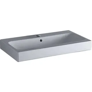 Geberit iCon Waschtisch, 75x48,5cm mit Hahnloch, mit Überlauf, weiß, KeraTect – Bild 2