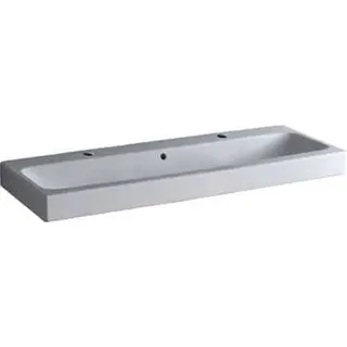 Geberit iCon Waschtisch, 120x48,5cm zwei Hl., mit Überlauf, weiß – Bild 2