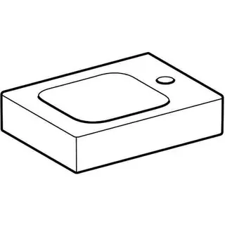 Geberit iCon Handwaschbecken, 38x28cm Hahnloch rechts, ohne Überlauf, weiß – Bild 5