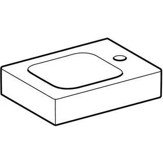 Geberit iCon Handwaschbecken, 38x28cm Hahnloch rechts, ohne Überlauf, weiß, KeraTect – Bild 5