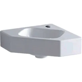 Geberit iCon Eckhandwaschbecken, 46x33cm mit Hahnloch, ohne Überlauf, weiß, KeraTect – Bild 2