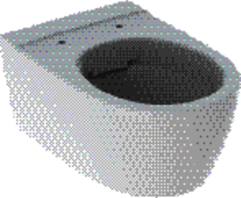 Geberit iCon Wand-WC Tiefspüler geschlossene Form, Rimfree