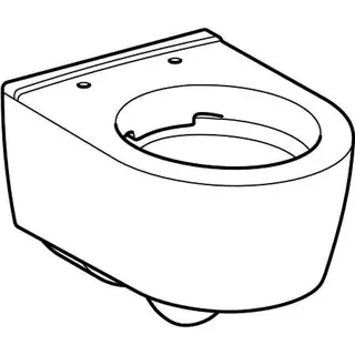 Geberit iCon WWC Tiefspüler, verk. Ausl. 49cm geschlossene Form, Rimfree, weiß – Bild 3