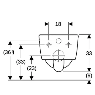 Geberit iCon WWC Tiefspüler, verk. Ausl. 49cm geschlossene Form, Rimfree, weiß – Bild 4