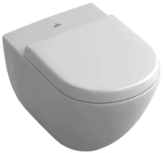 Villeroy & Boch Flachspül-WC Subway 370x560x365mm ov wandh. Abg. waagr. Weiß Alpin cplus