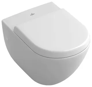 Villeroy & Boch Flachspül-WC Subway 370x560x365mm ov wandh. Abg. waagr. Weiß Alpin cplus – Bild 2