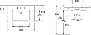 Villeroy & Boch SchrankWT Subway 2.0 800x475mm re-eckig 1HL. m ÜL US geschl weAlpin – Bild 3